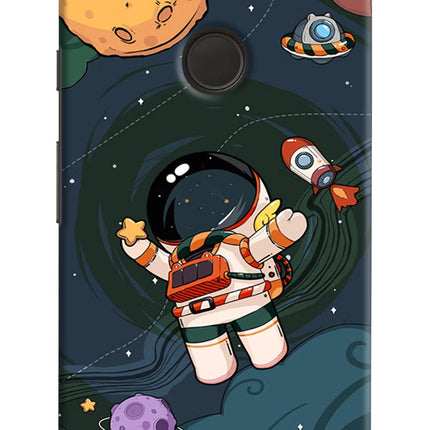 Cartoon Astronaut Google Pixel Hard Case Back Cover by Casekaro