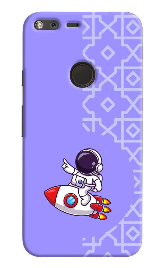 Cute Astronaut Google Pixel Hard Case Back Cover by Casekaro