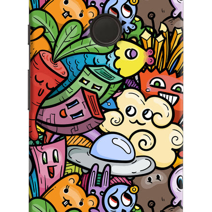 Veggie Doodle Google Pixel Hard Case Back Cover by Casekaro