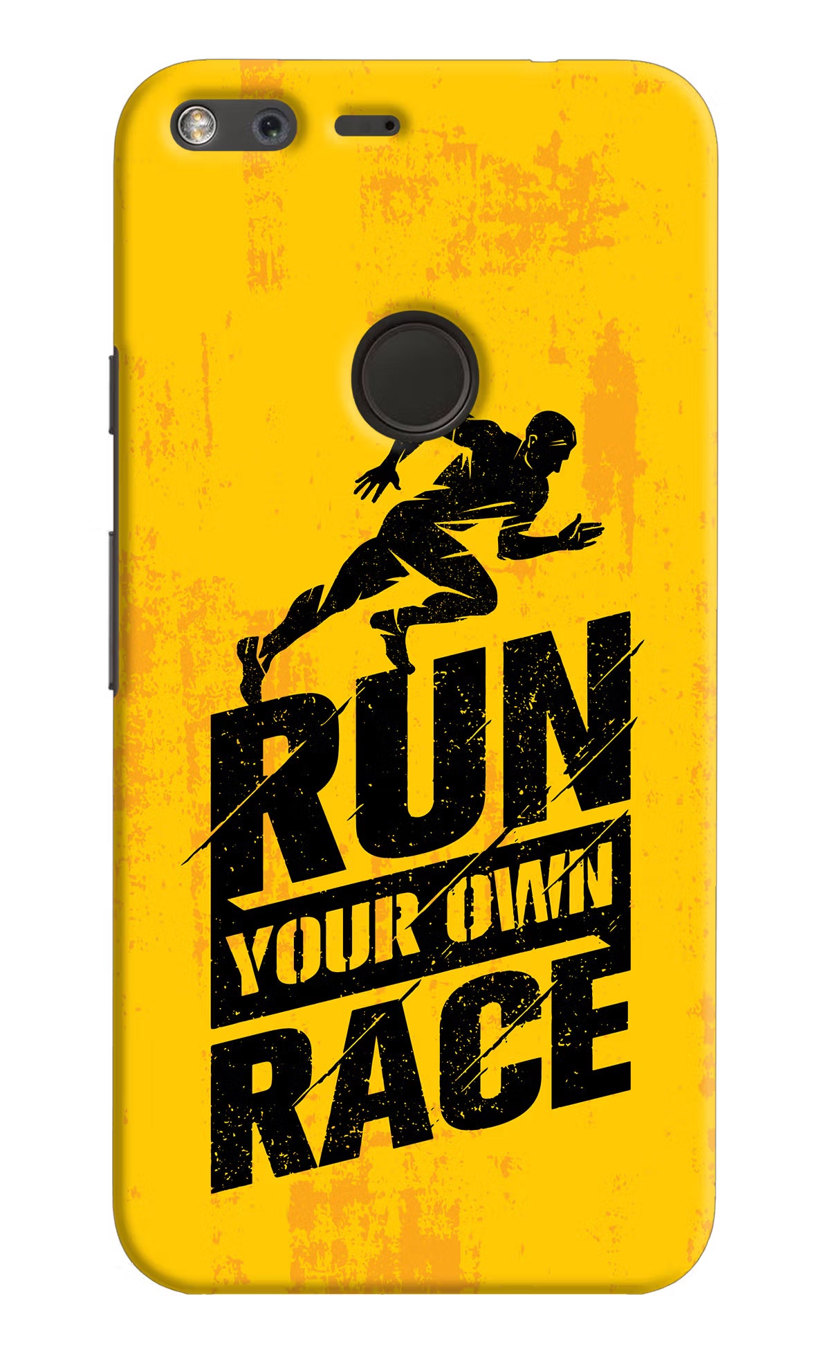 Run Your Own Race Google Pixel Hard Case Back Cover by Casekaro