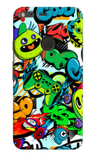 Game Doodle Google Pixel Hard Case Back Cover by Casekaro