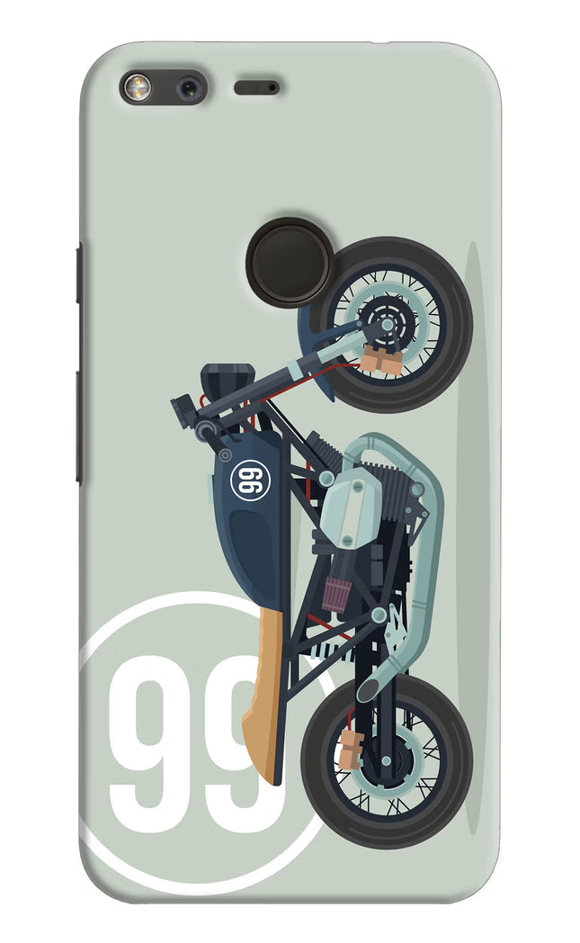 Classic Cafe Racer 99 Google Pixel Hard Case Back Cover by Casekaro