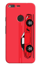 Red Velocity Google Pixel Hard Case Back Cover by Casekaro