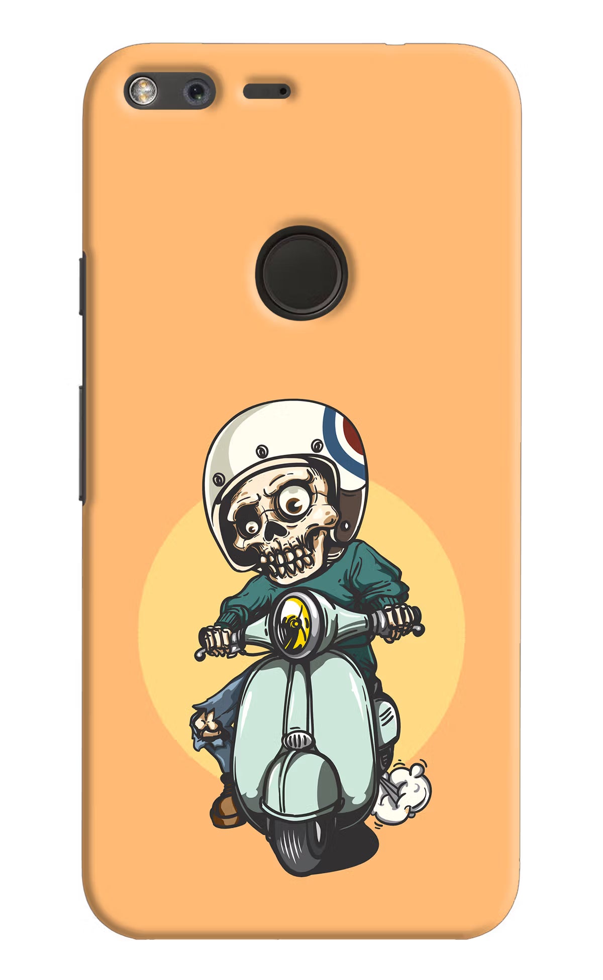 Undead Biker Google Pixel Hard Case Back Cover by Casekaro