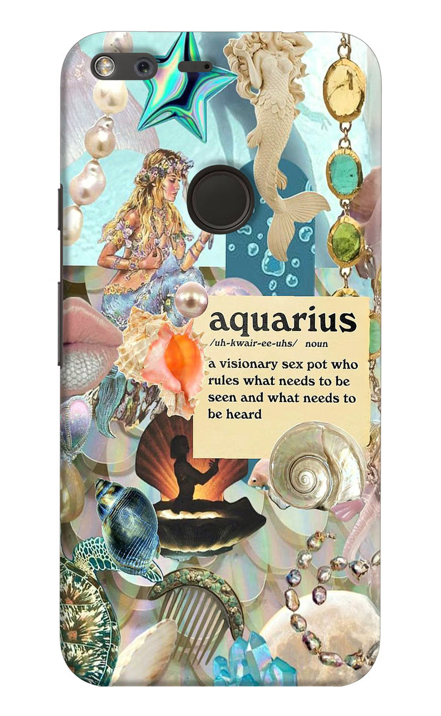 Aquarius Zodiac Google Pixel Back Cover, Hard case