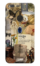 Virgo Zodiac Google Pixel Hard Case Back Cover by Casekaro