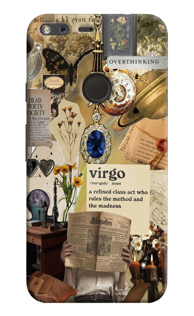 Virgo Zodiac Google Pixel Hard Case Back Cover by Casekaro