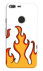 Fired Up – White Google Pixel Hard Case Back Cover by Casekaro