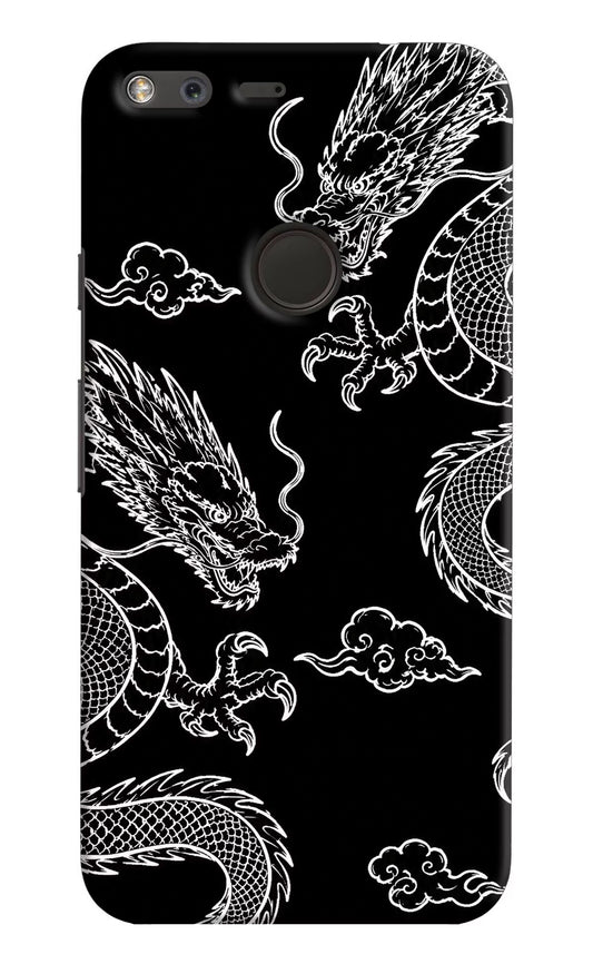 Twin Dragons Google Pixel Hard Case Back Cover by Casekaro