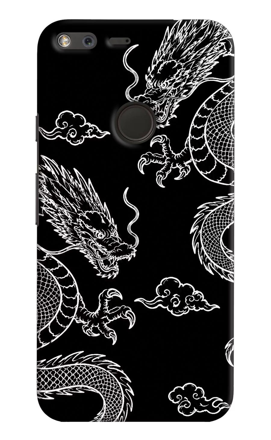 Twin Dragons Google Pixel Back Cover, Hard case