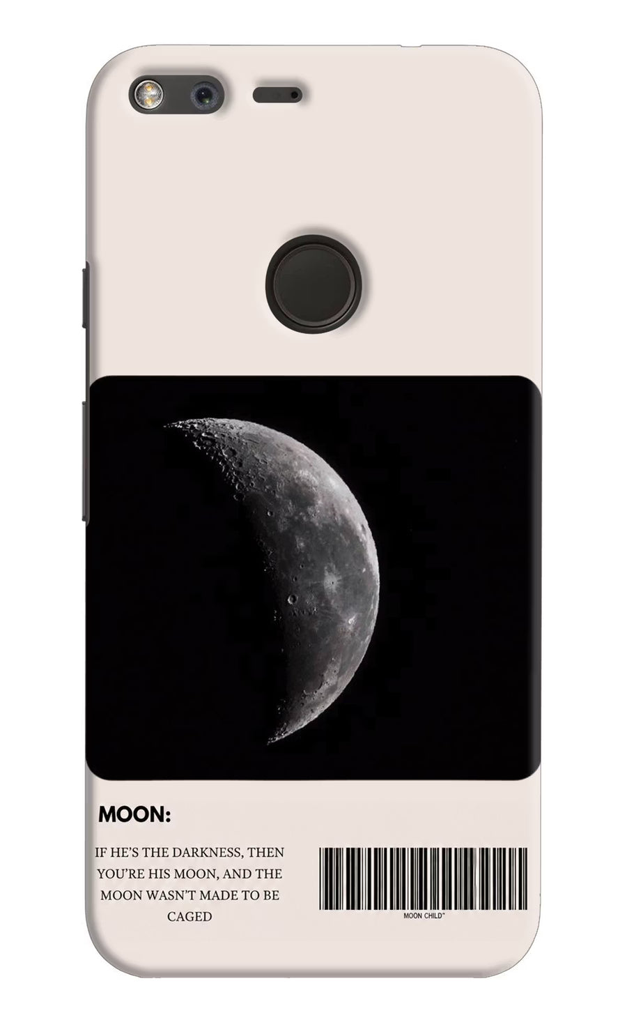 Moon Phase Google Pixel Back Cover, Hard case