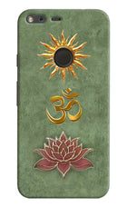 Om & Lotus Google Pixel Back Cover