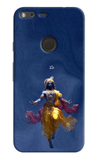 Cosmic Krishna Google Pixel Hard Case Back Cover by Casekaro