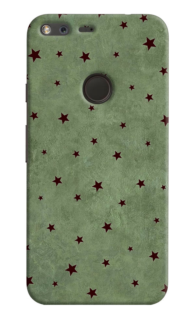 Green Stars Google Pixel Hard Case Back Cover by Casekaro