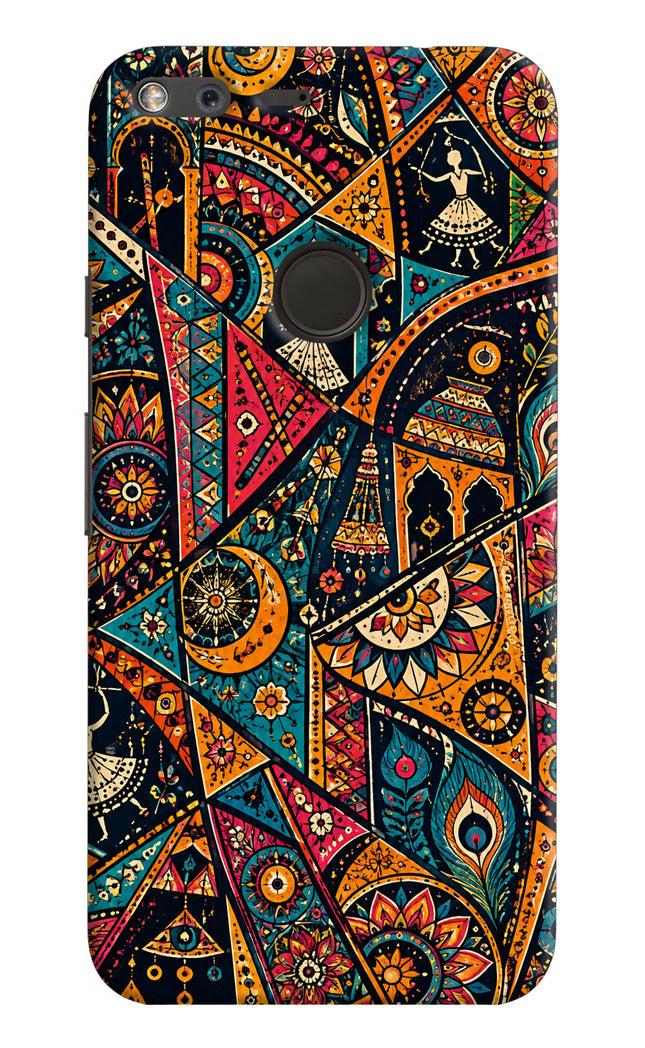 Folk Print Google Pixel Hard Case Back Cover by Casekaro