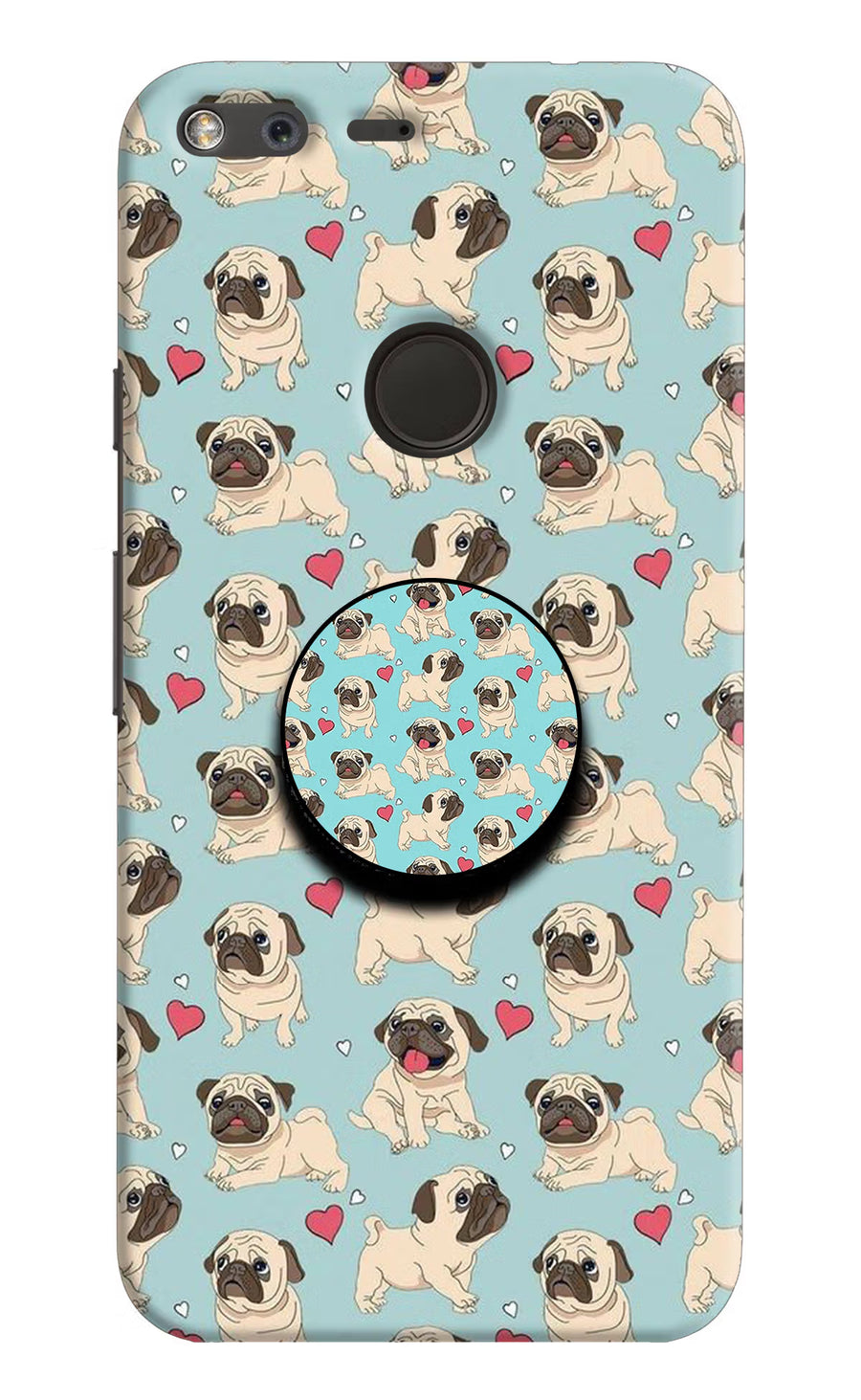 Pug Dog Google Pixel Pop Case, Hard case