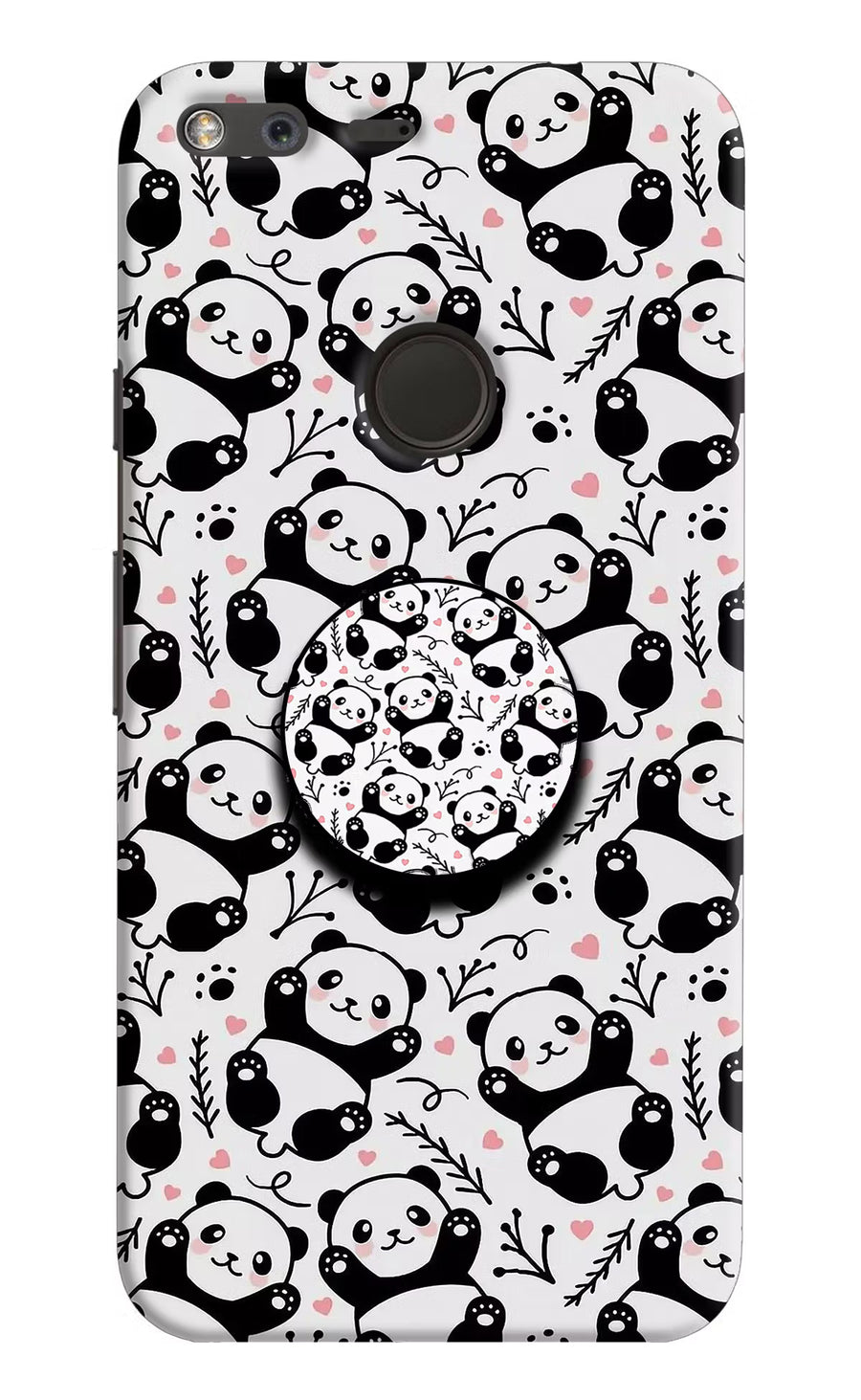 Cute Panda Google Pixel Pop Case, Hard case
