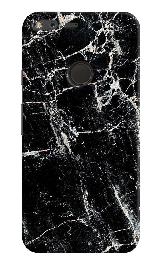 Black Marble Texture Google Pixel XL Hard Case Back Cover by Casekaro