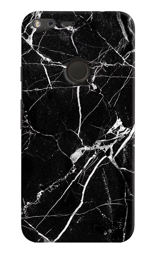 Black Marble Pattern Google Pixel XL Hard Case Back Cover by Casekaro