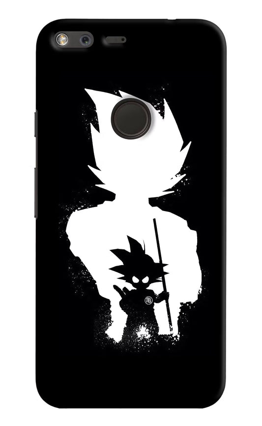 Goku Shadow Google Pixel XL Hard Case Back Cover by Casekaro