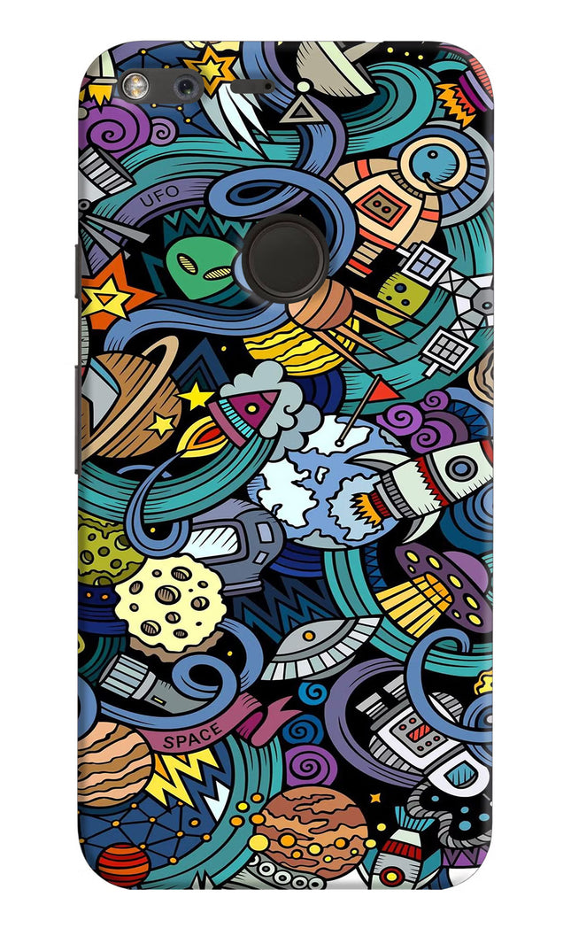 Space Abstract Google Pixel XL Hard Case Back Cover by Casekaro