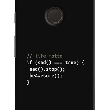 Life Motto Code Google Pixel XL Hard Case Back Cover by Casekaro