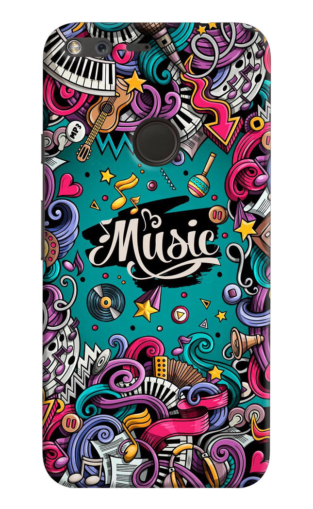Music Graffiti Google Pixel XL Hard Case Back Cover by Casekaro