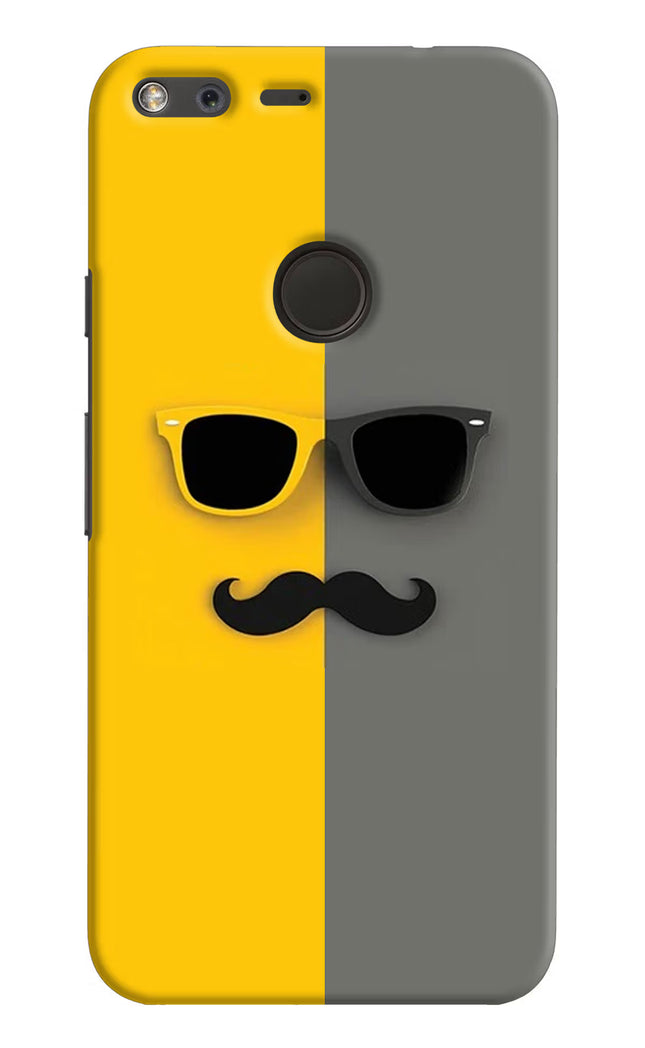 Sunglasses with Mustache Google Pixel XL Hard Case Back Cover by Casekaro
