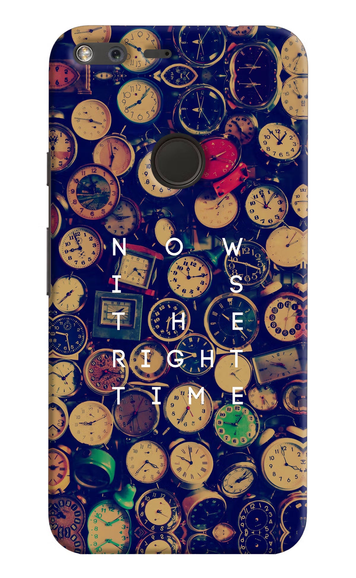 Now is the Right Time Quote Google Pixel XL Hard Case Back Cover by Casekaro