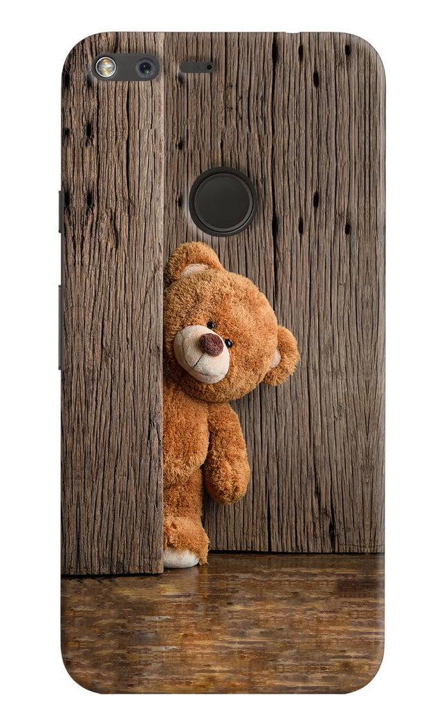 Teddy Wooden Google Pixel XL Hard Case Back Cover by Casekaro