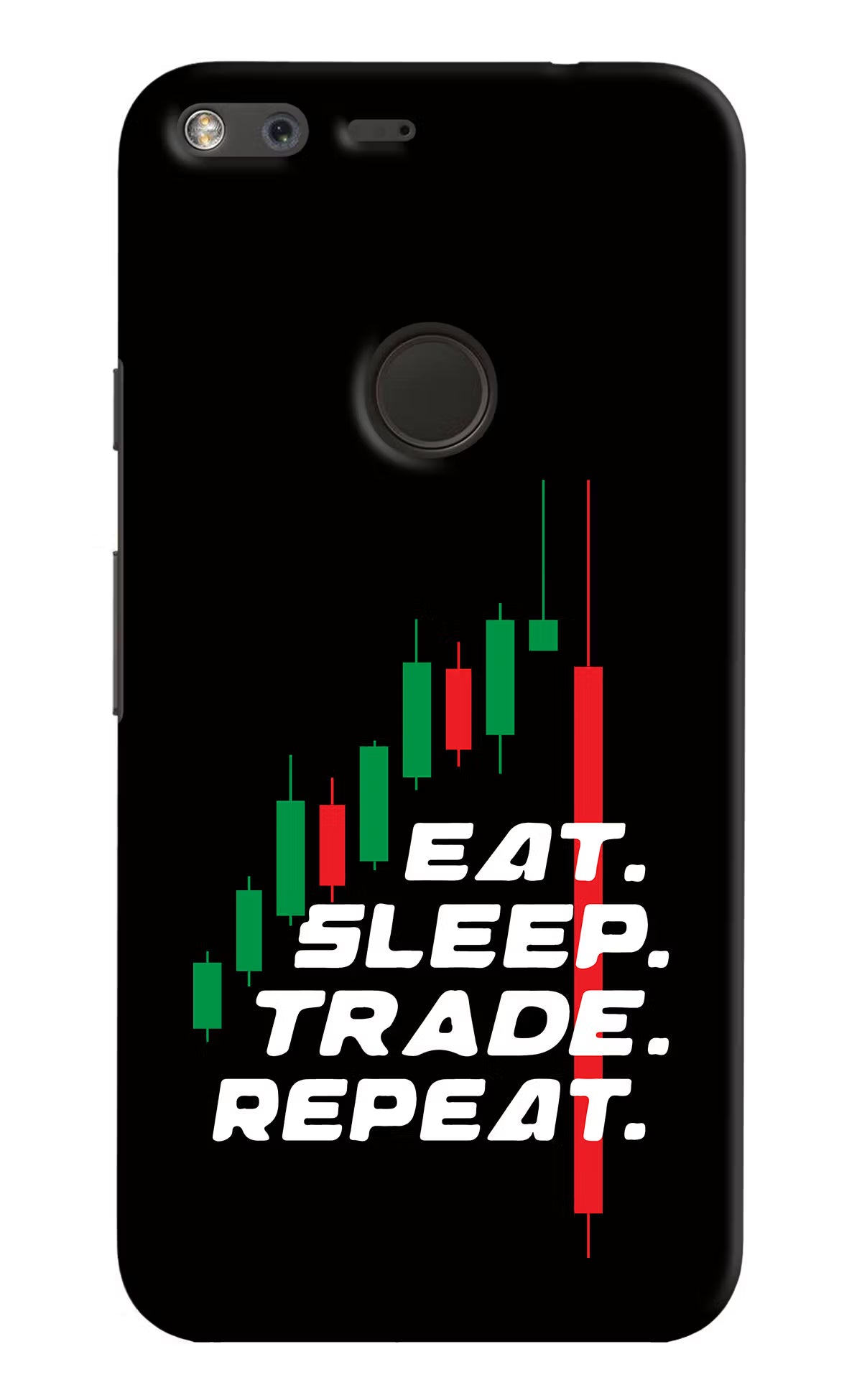 Eat Sleep Trade Repeat Google Pixel XL Hard Case Back Cover by Casekaro