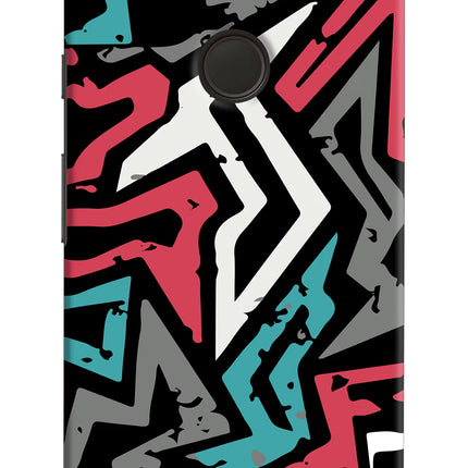 Geometric Graffiti Google Pixel XL Hard Case Back Cover by Casekaro
