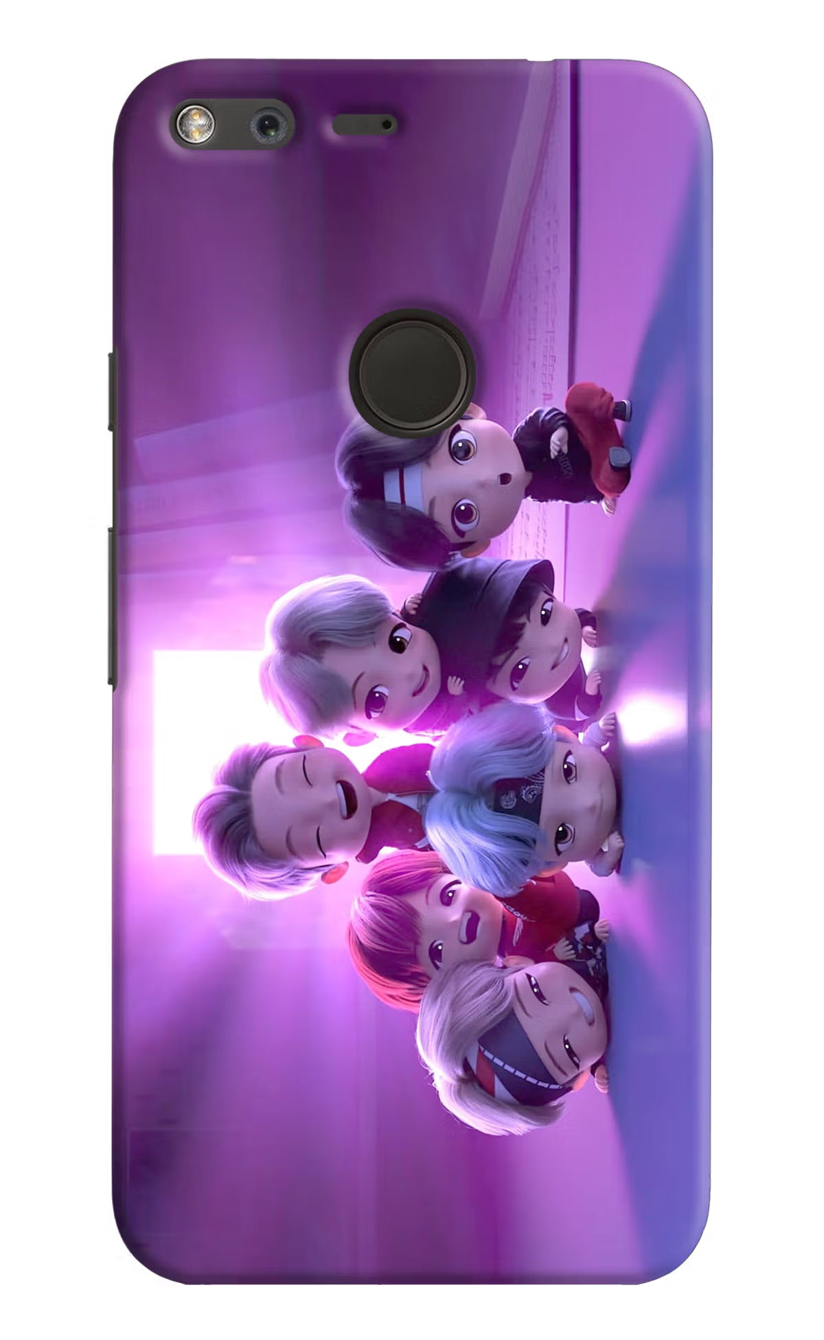 BTS Chibi Google Pixel XL Hard Case Back Cover by Casekaro