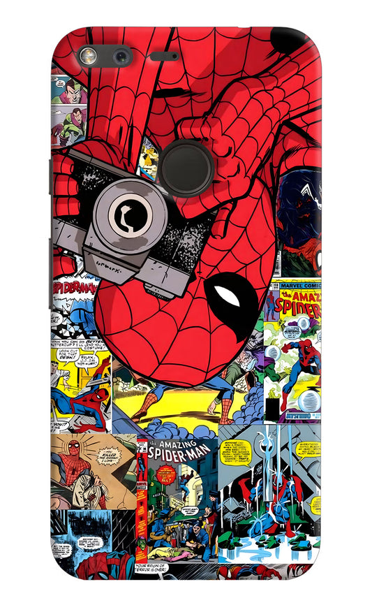 Spider Man Google Pixel XL Hard Case Back Cover by Casekaro