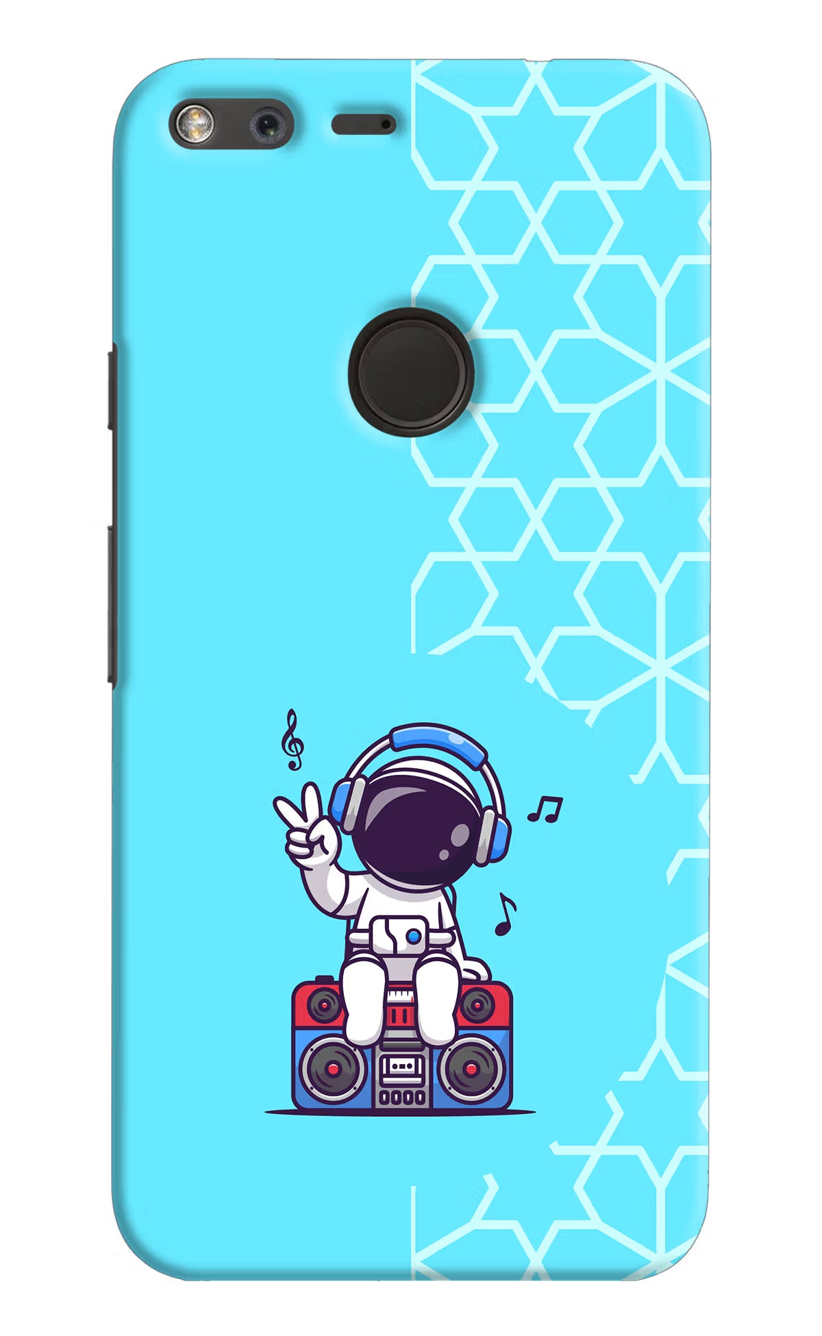 Cute Astronaut Chilling Google Pixel XL Hard Case Back Cover by Casekaro