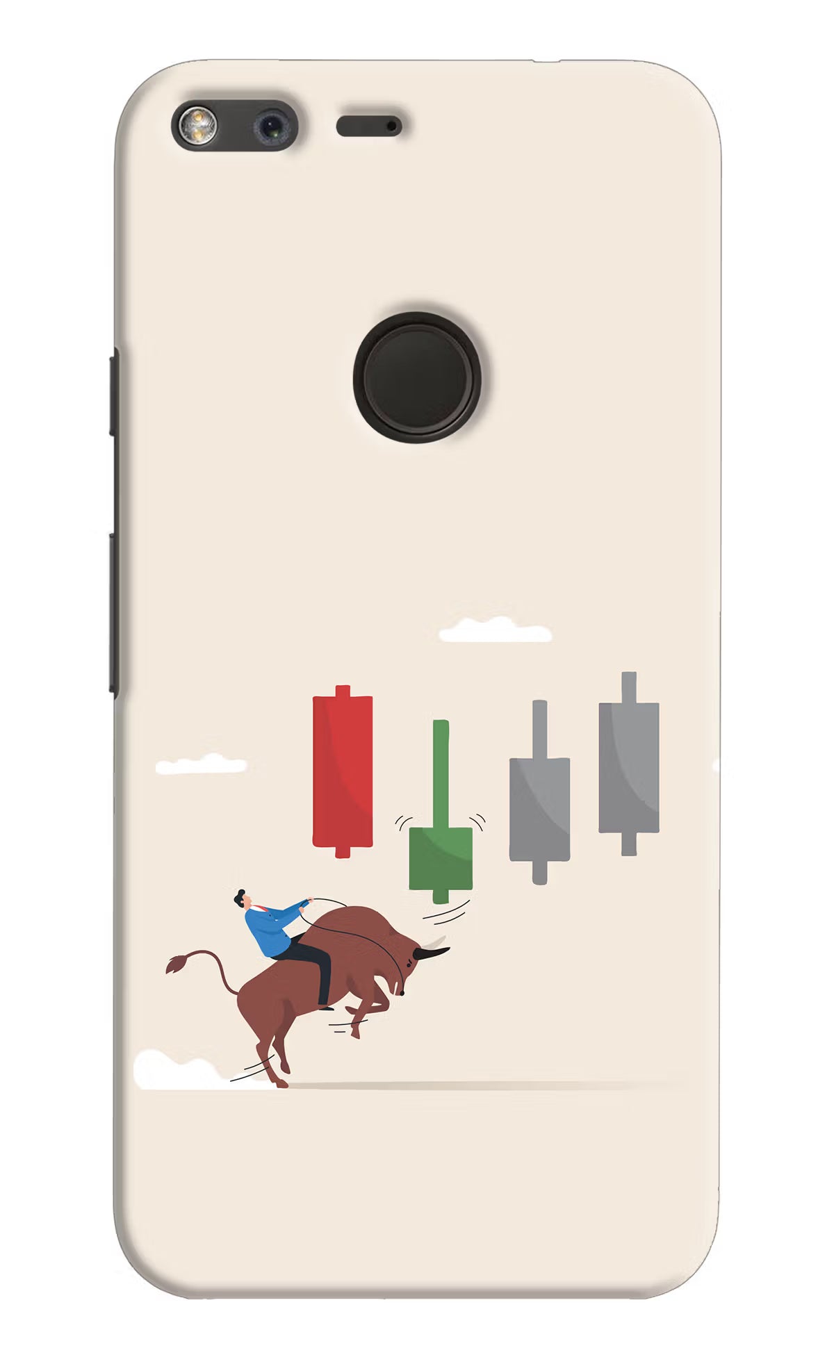 Bull Trading Momentum Google Pixel XL Hard Case Back Cover by Casekaro