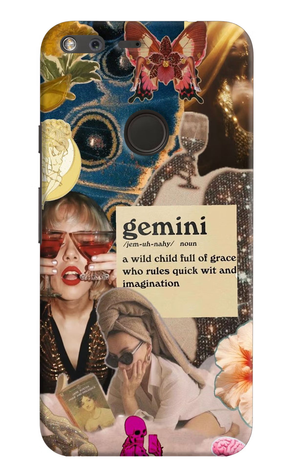 Gemini Zodiac Google Pixel XL Hard Case Back Cover by Casekaro