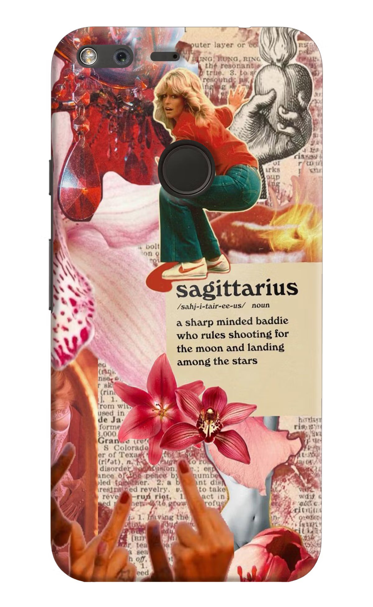 Sagittarius Zodiac Google Pixel XL Hard Case Back Cover by Casekaro