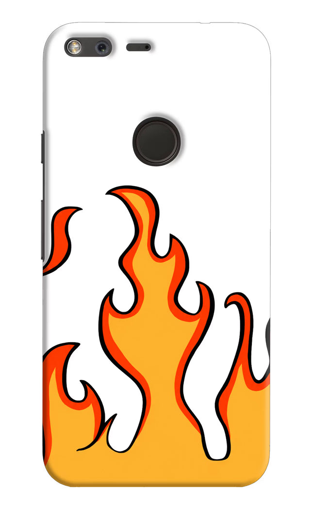 Fired Up – White Google Pixel XL Hard Case Back Cover by Casekaro