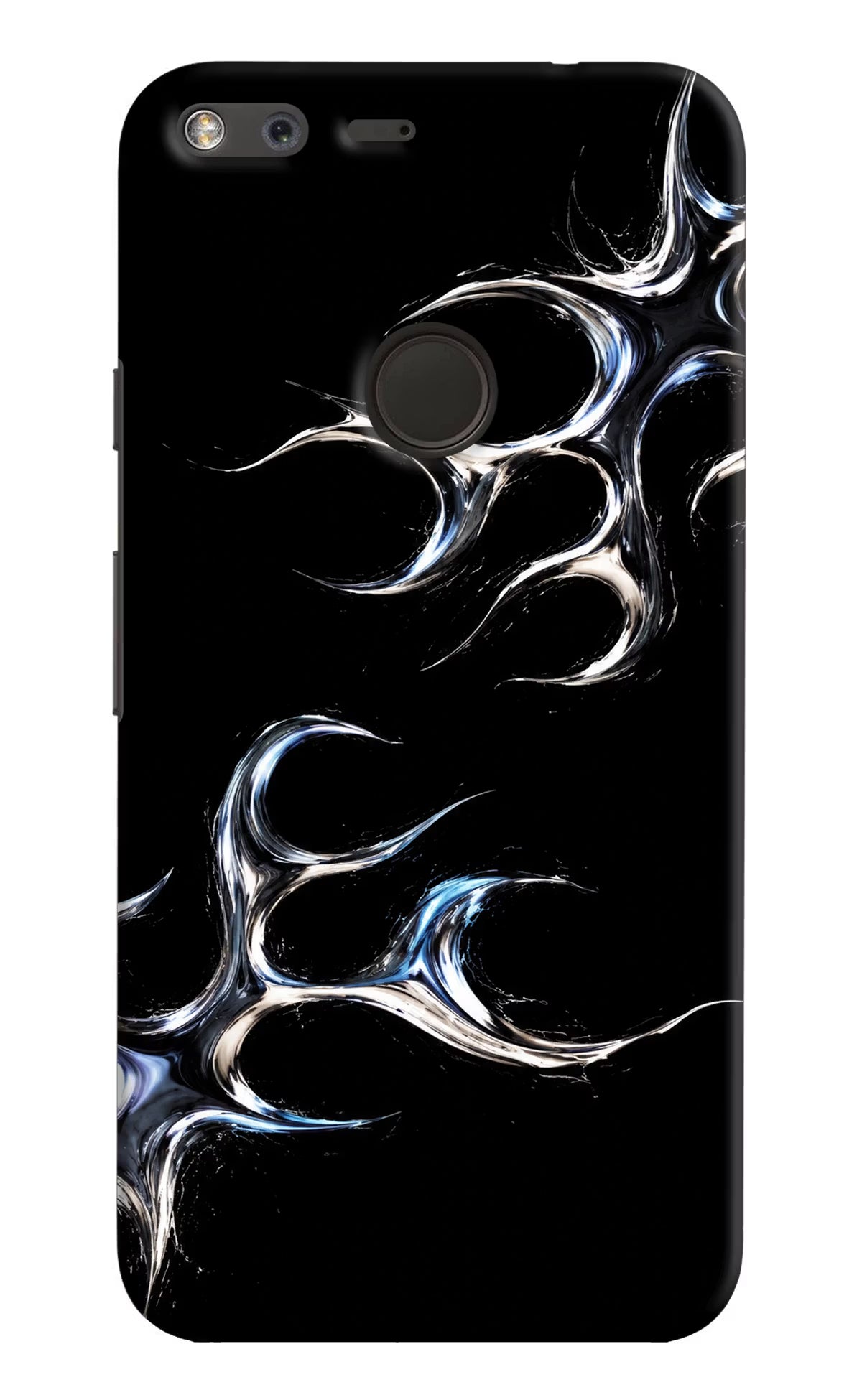 Chrome Tribal Google Pixel XL Hard Case Back Cover by Casekaro