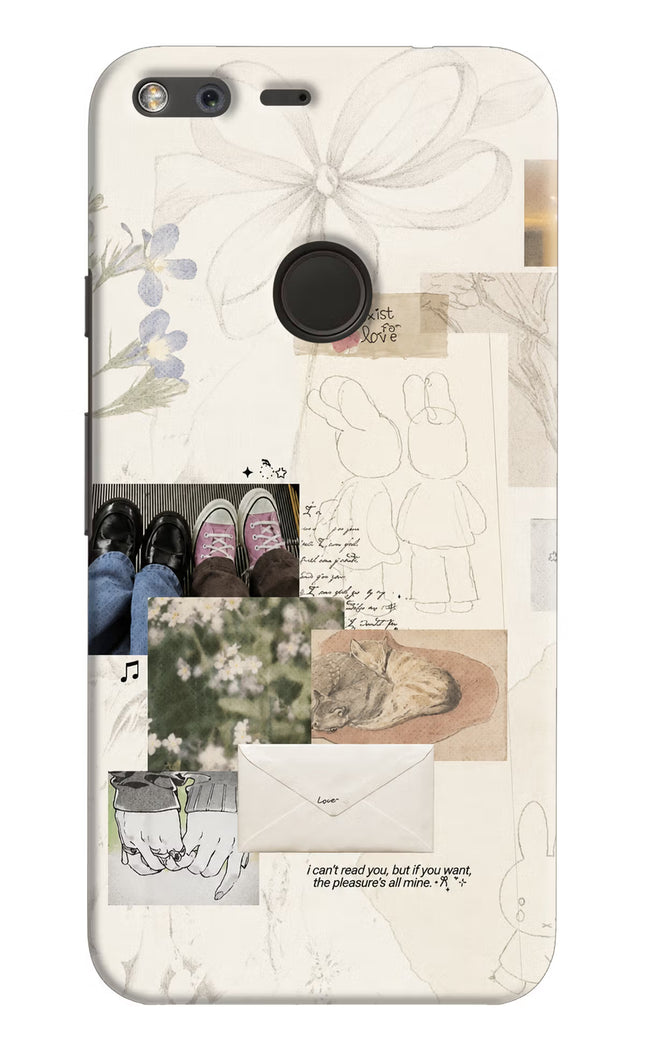 Soft Aesthetic Google Pixel XL Hard Case Back Cover by Casekaro