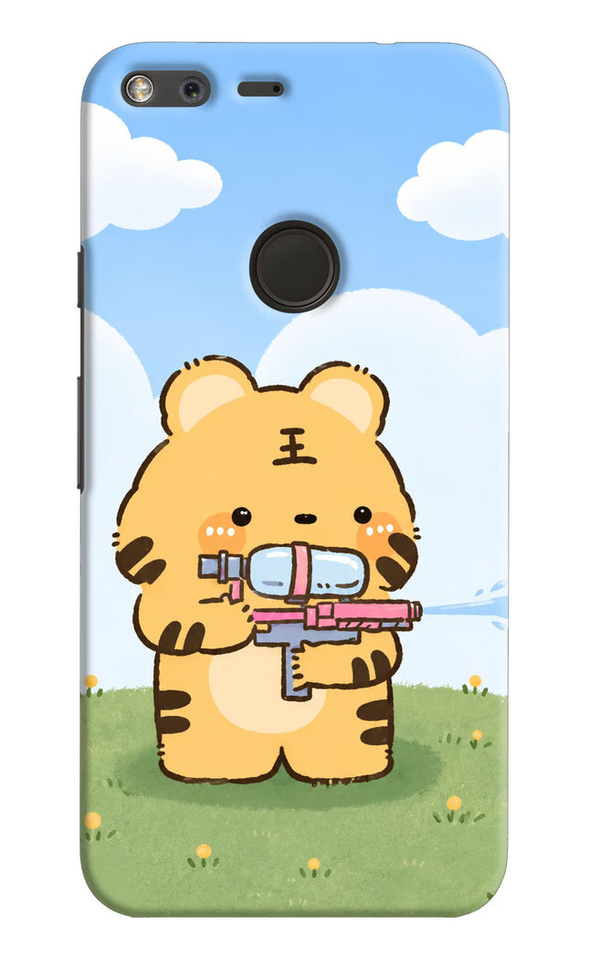 Tiger Treat Google Pixel XL Hard Case Back Cover by Casekaro