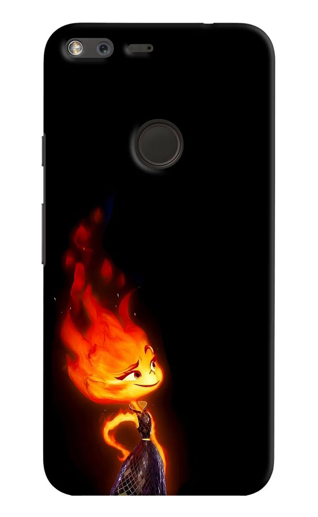 Ember Flame Google Pixel XL Hard Case Back Cover by Casekaro