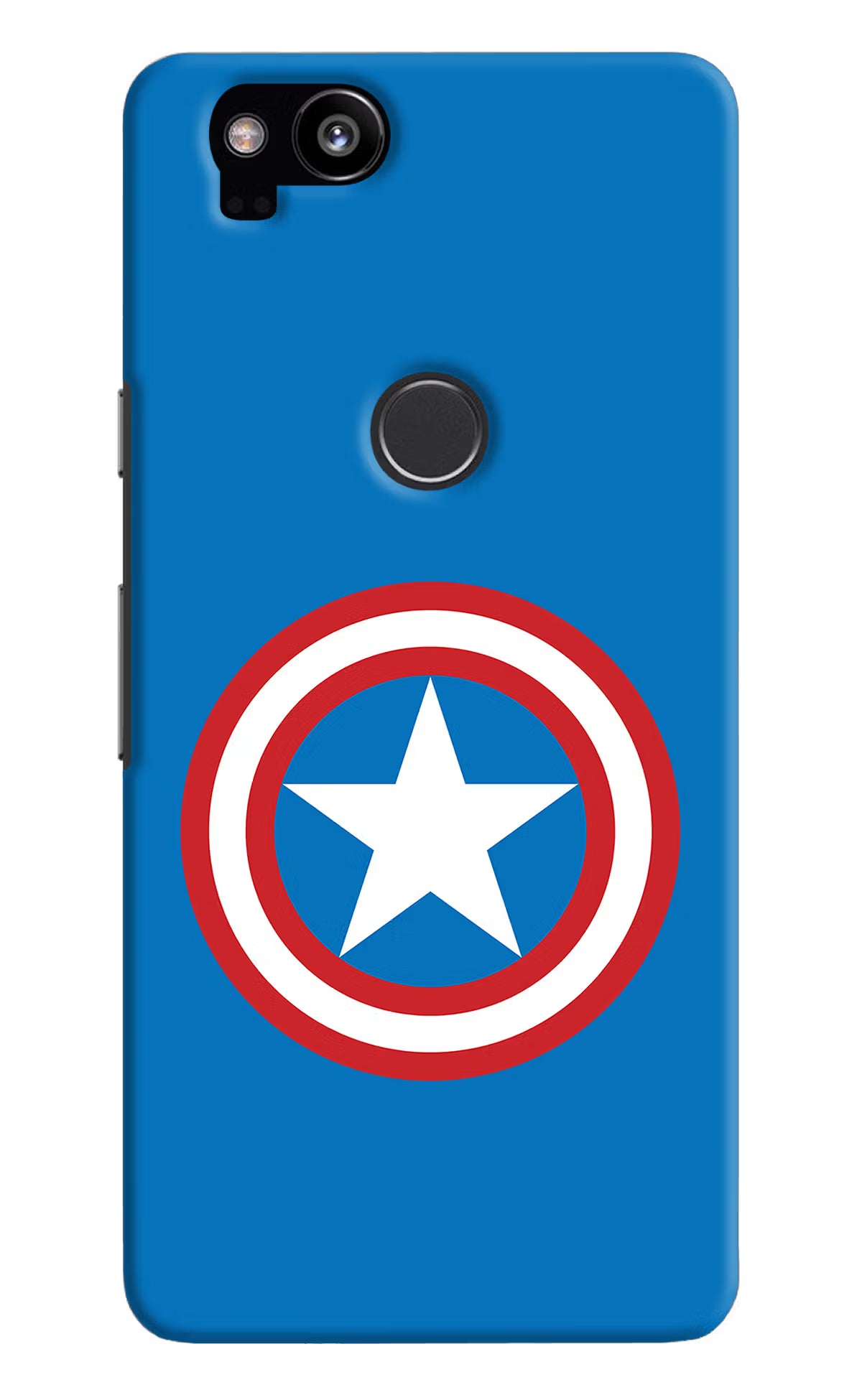 Captain America Logo Google Pixel 2 Hard Case Back Cover by Casekaro