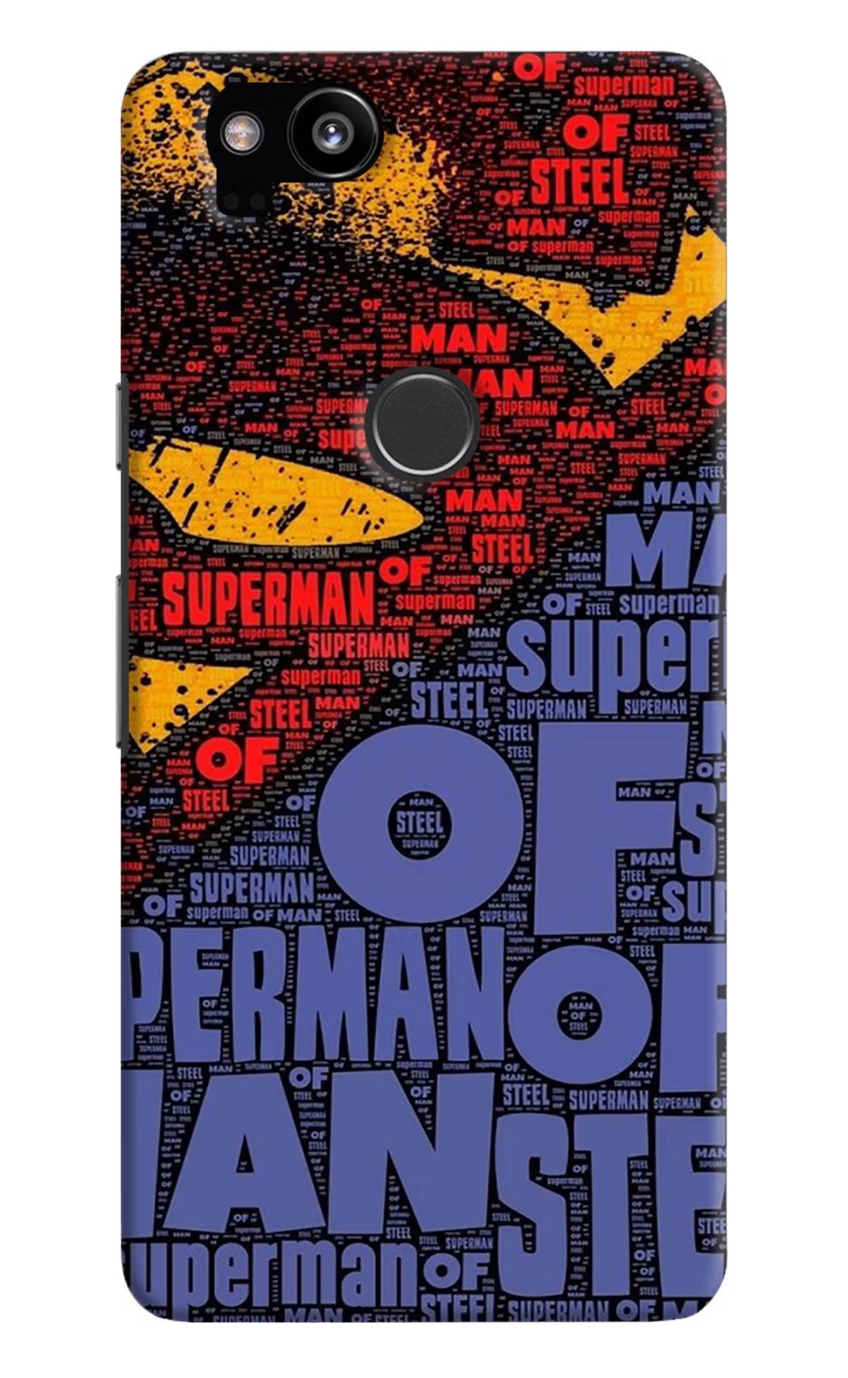 Superman Google Pixel 2 Hard Case Back Cover by Casekaro