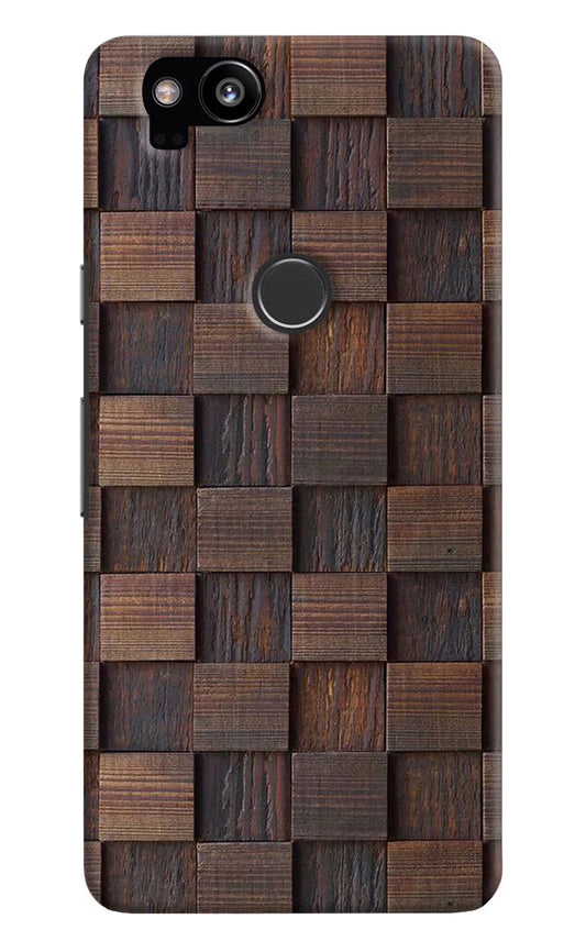 Wooden Cube Design Google Pixel 2 Hard Case Back Cover by Casekaro
