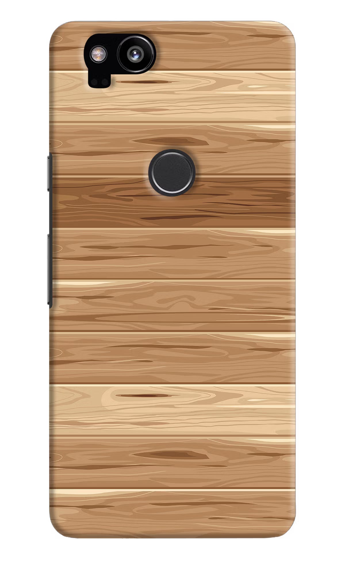 Wooden Vector Google Pixel 2 Hard Case Back Cover by Casekaro