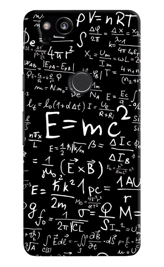 Physics Formula Google Pixel 2 Hard Case Back Cover by Casekaro