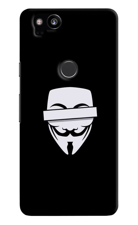 Anonymous Face Google Pixel 2 Hard Case Back Cover by Casekaro