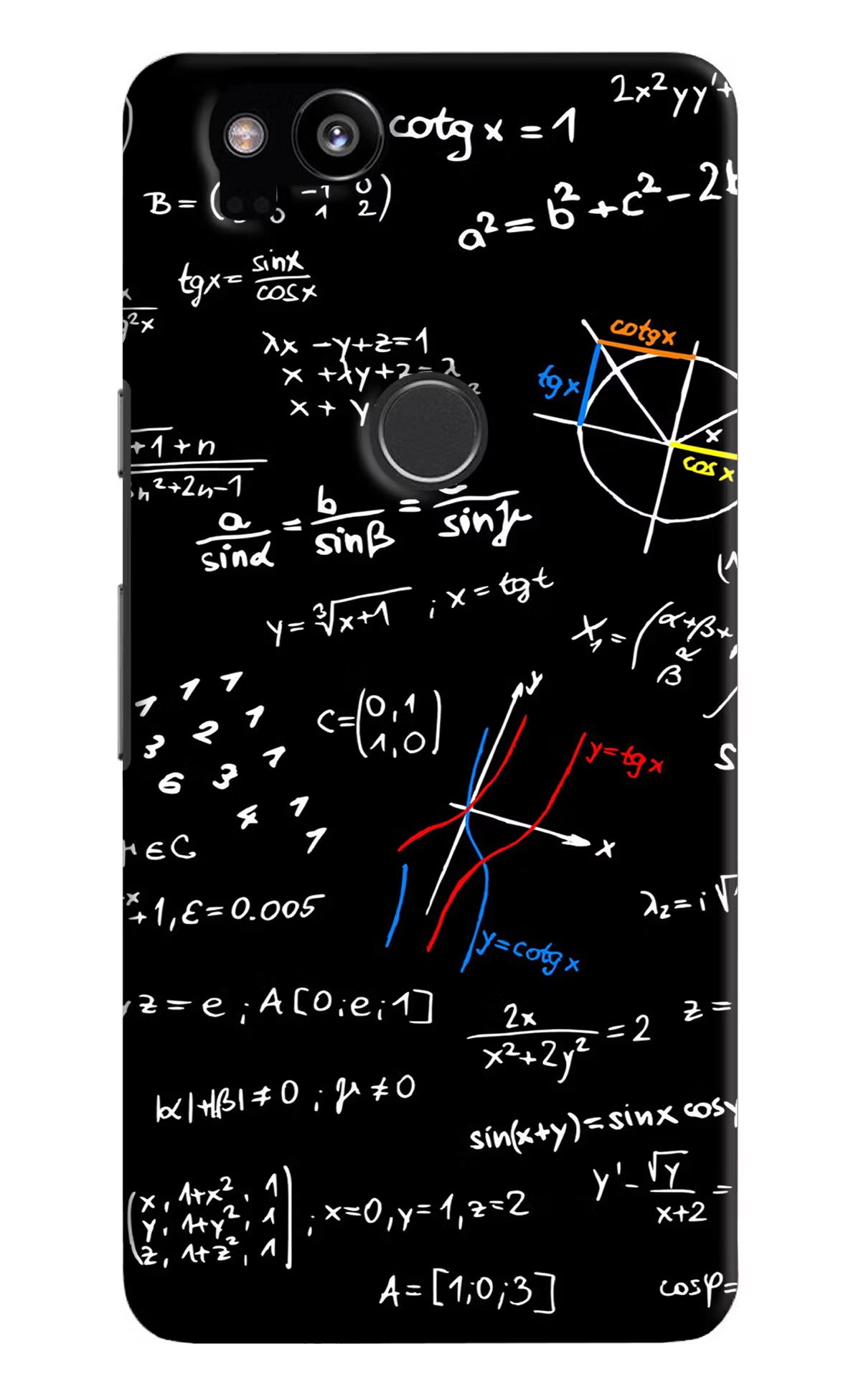 Mathematics Formula Google Pixel 2 Hard Case Back Cover by Casekaro